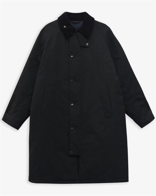 BARBOUR MODIFIED EXMOOR WAX COAT BLACK